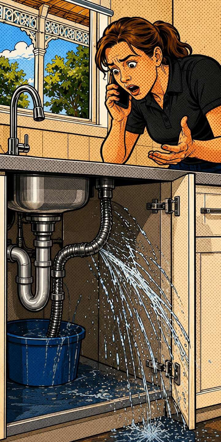 Emergency plumber attending a Brisbane callout