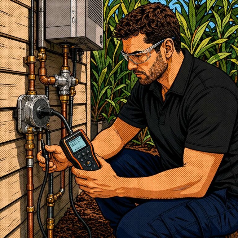 Gas leak testing and gas repair work